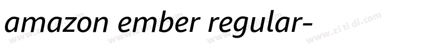 amazon ember regular字体转换